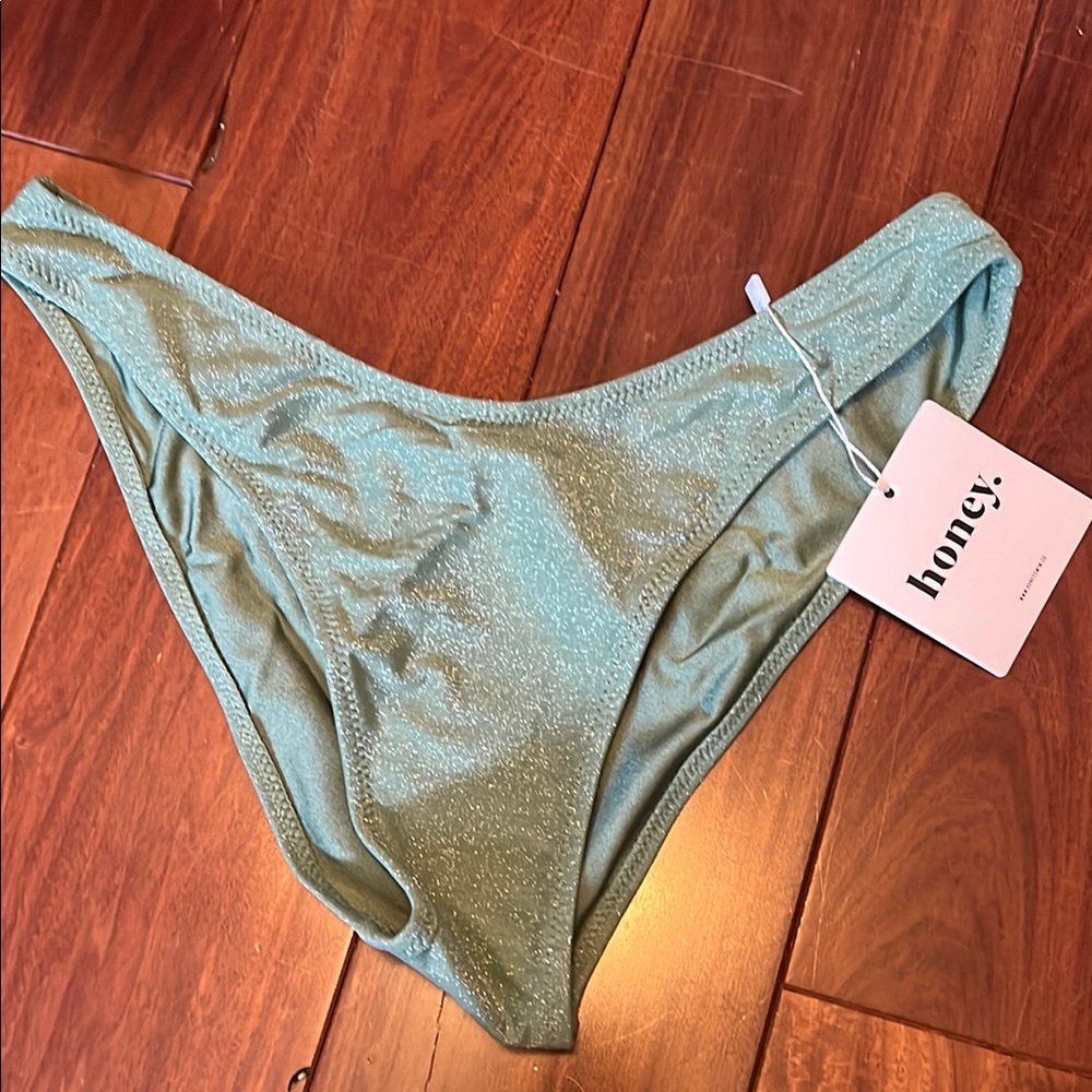 Shimmering Green Bikini Bottoms